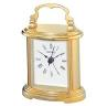 Seiko Gold Tone Metallic Beside Alarm Clock w/ Top Handle